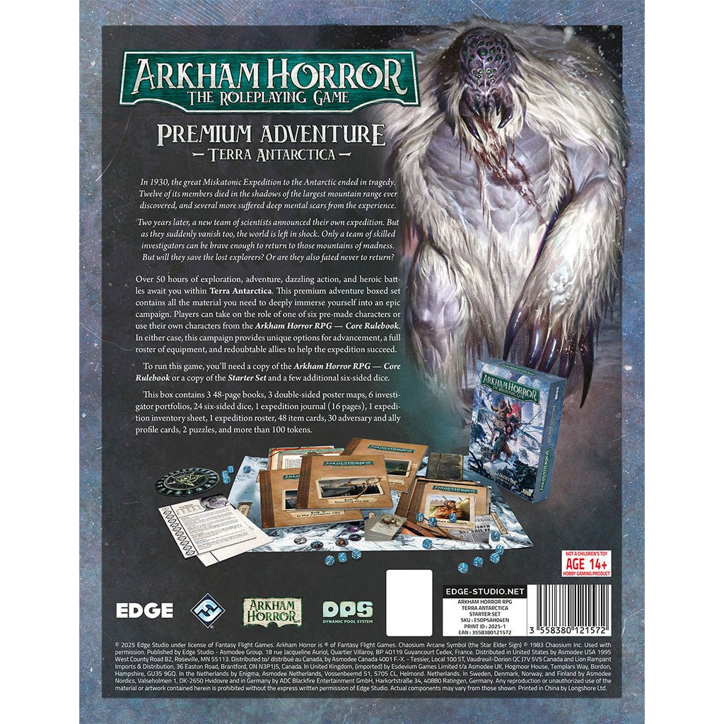 Arkham Horror RPG - Terra Antarctica Tabletop Role Playing Games The Compleat Strategist