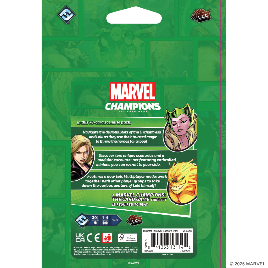 Marvel Champions: The Card Game - Trickster Takeover Scenario Pack Collectible Card Games The Compleat Strategist