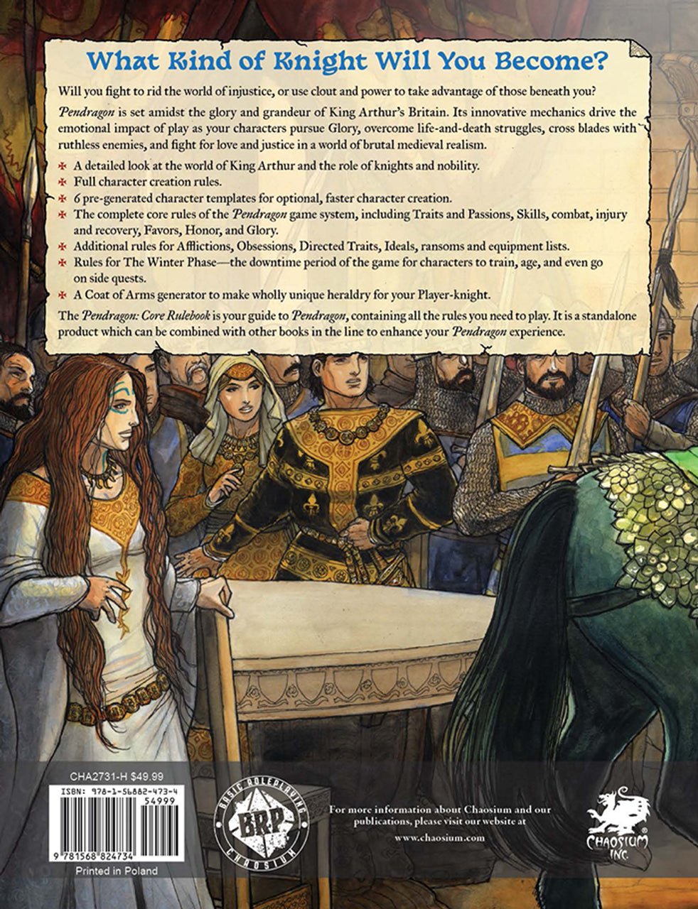 Pendragon RPG: Core Rulebook Tabletop Role Playing Games The Compleat Strategist