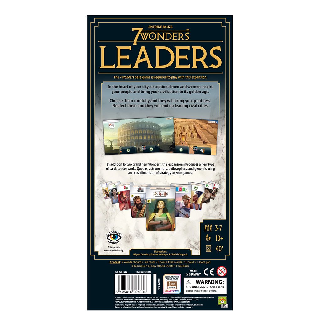 7 Wonders: Leaders (New Edition) from Repos at The Compleat Strategist