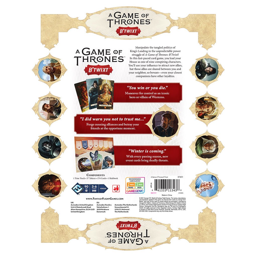 A Game of Thrones: B'Twixt from Fantasy Flight Games at The Compleat Strategist