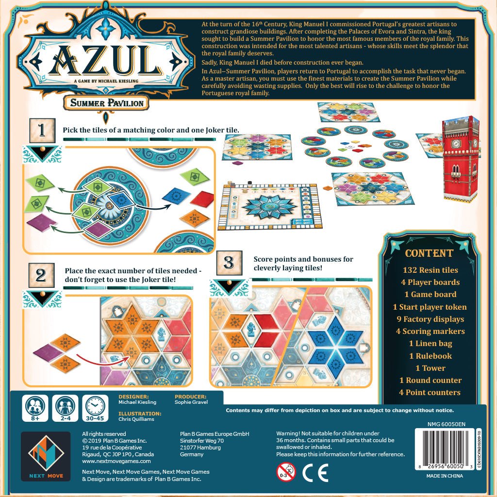 Azul Summer Pavilion from Next Move Games at The Compleat Strategist