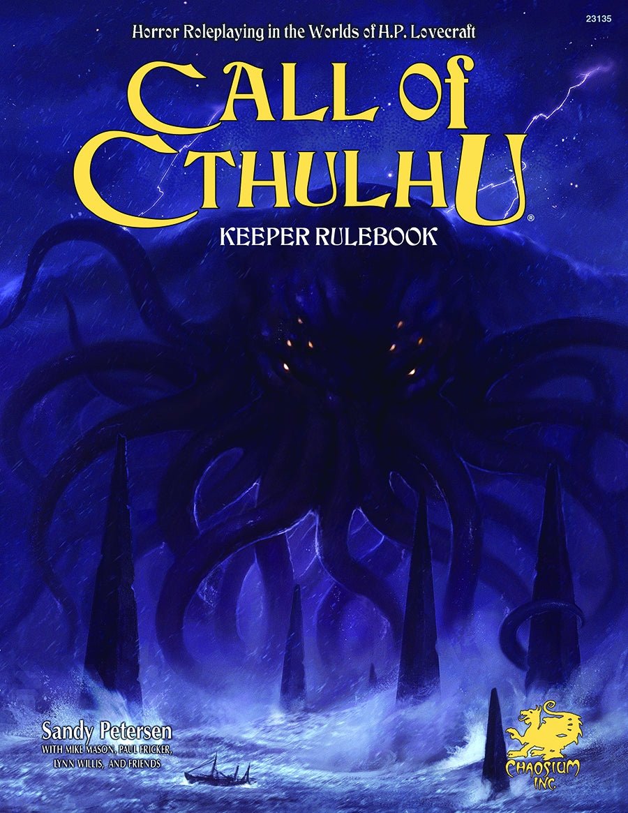 Call of Cthulhu: 7th Edition Hardcover Keeper Rulebook from CHAOSIUM,INC at The Compleat Strategist