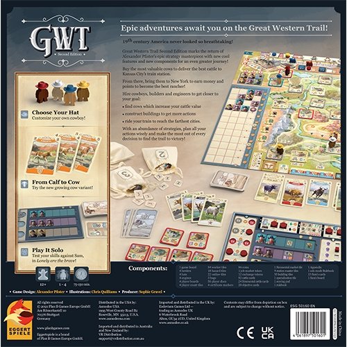 Great Western Trail 2nd Edition Board Games The Compleat Strategist