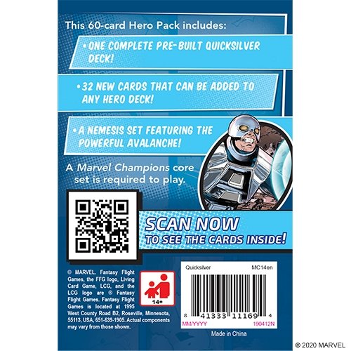 Marvel Champions: Quicksilver Hero Pack Card Games The Compleat Strategist