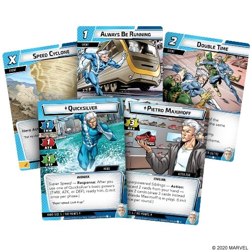 Marvel Champions: Quicksilver Hero Pack Card Games The Compleat Strategist