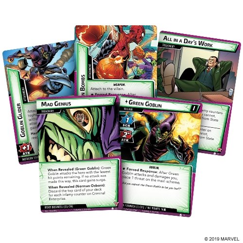Marvel Champions: The Green Goblin Scenario Pack from Fantasy Flight Games at The Compleat Strategist