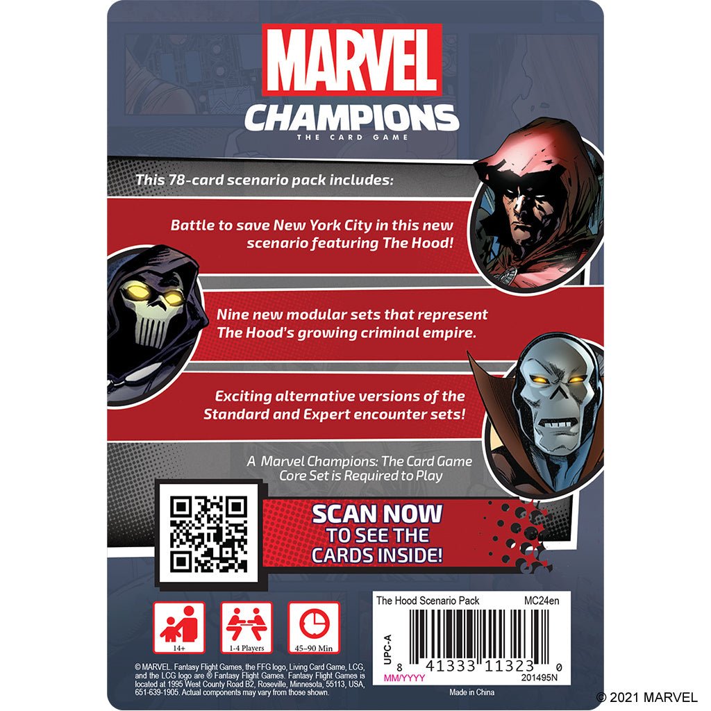 Marvel Champions: The Hood Scenario Pack from Fantasy Flight Games at The Compleat Strategist