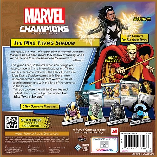 Marvel Champions: The Mad Titan's Shadow Expansion from Fantasy Flight Games at The Compleat Strategist