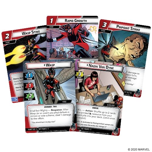 Marvel Champions: Wasp Hero Pack from Fantasy Flight Games at The Compleat Strategist