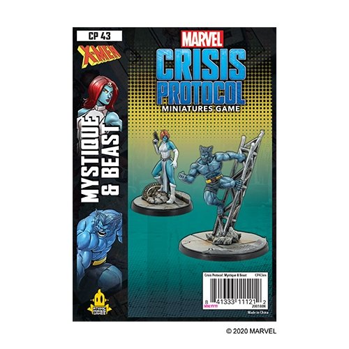 Marvel Crisis Protocol Beast & Mystique Character Pack Collectible Miniatures Games The Compleat Strategist