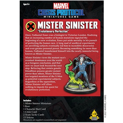 Marvel Crisis Protocol Mr. Sinister Character Pack - The Compleat Strategist
