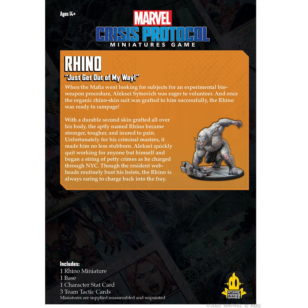 Marvel Crisis Protocol: Rhino from Atomic Mass Games at The Compleat Strategist