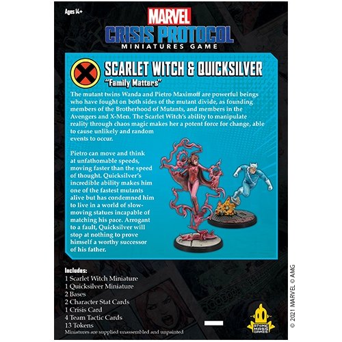 Marvel Crisis Protocol Scarlet Witch and Quicksilver Character Pack - The Compleat Strategist