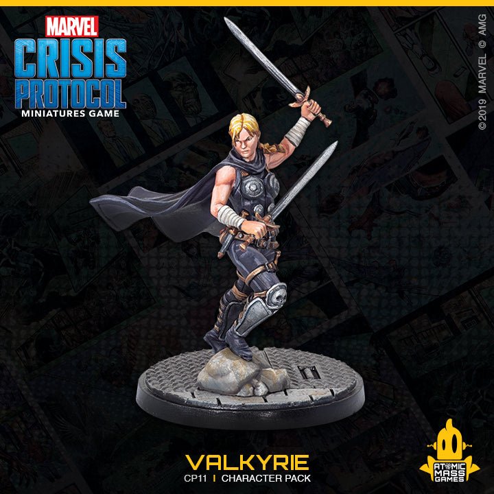 Marvel Crisis Protocol Thor and Valkyrie Character Pack Collectible Miniatures Games The Compleat Strategist