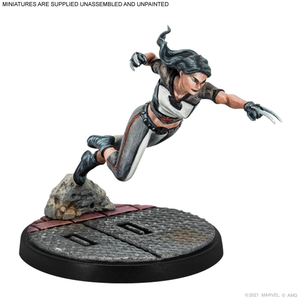 Marvel Crisis Protocol X-23 & Honey Badger Character Back - The Compleat Strategist
