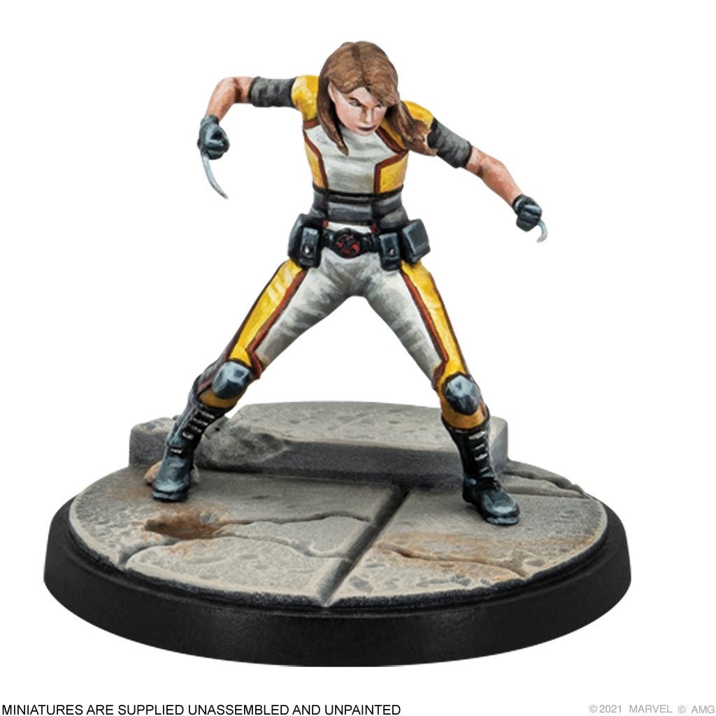 Marvel Crisis Protocol X-23 & Honey Badger Character Back - The Compleat Strategist