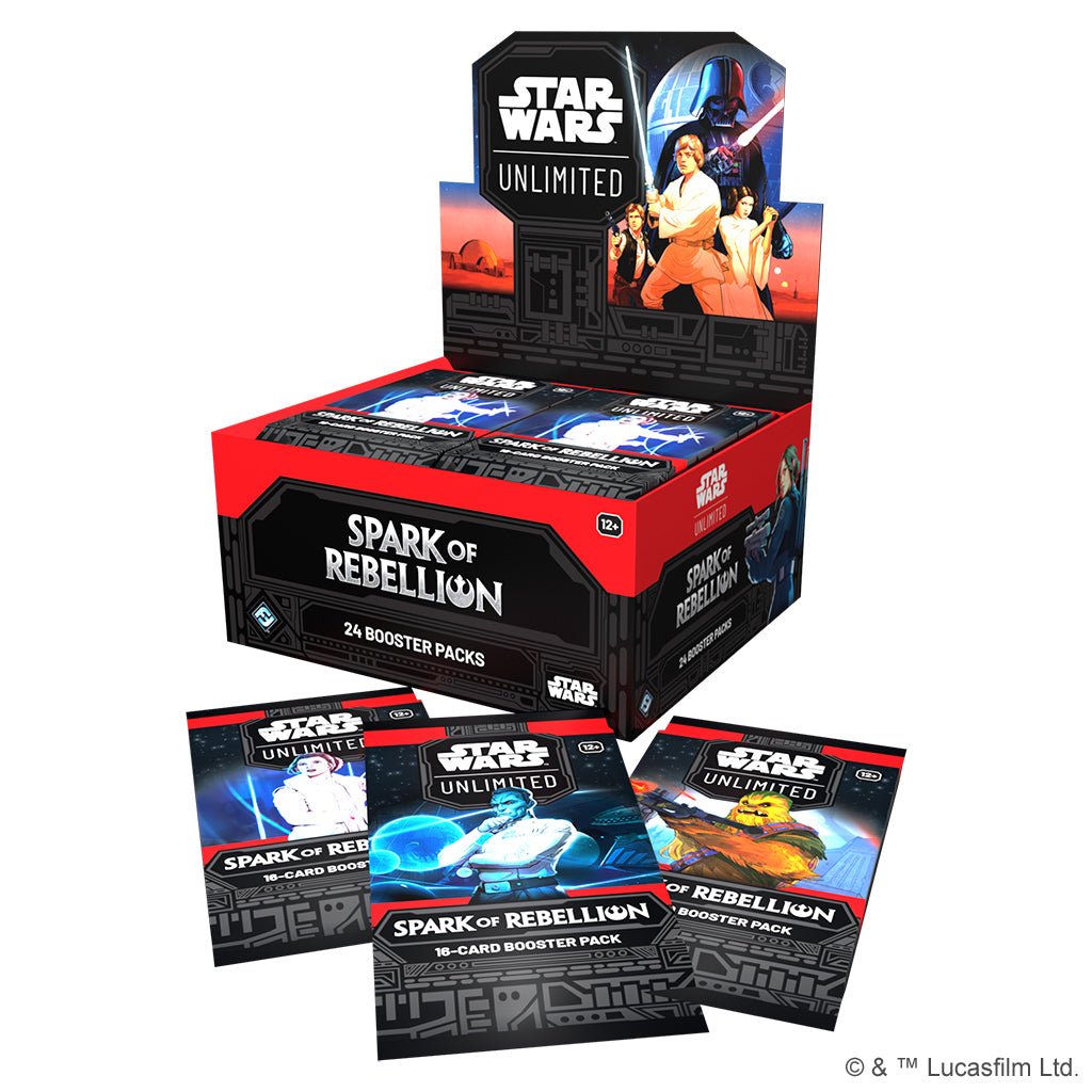 Star Wars: Unlimited - Spark of Rebellion Booster Display Collectible Card Games The Compleat Strategist