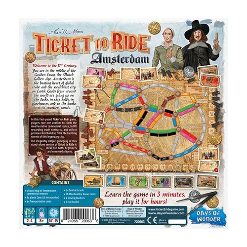 Ticket to Ride Amsterdam from DAYS OF WONDER at The Compleat Strategist