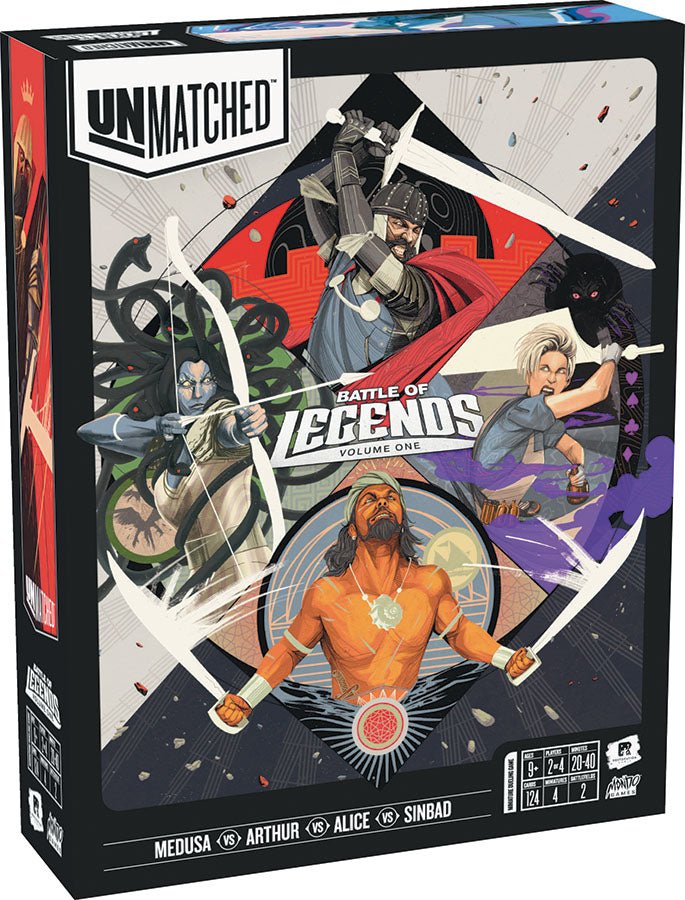 Unmatched: Battle of Legends Vol. 1 - King Arthur, Alice, Medusa, Sinbad - The Compleat Strategist