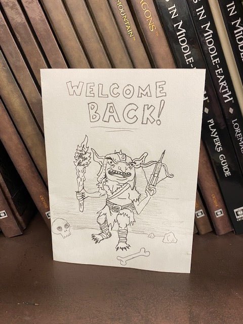 Our Welcome Back Card - The Compleat Strategist