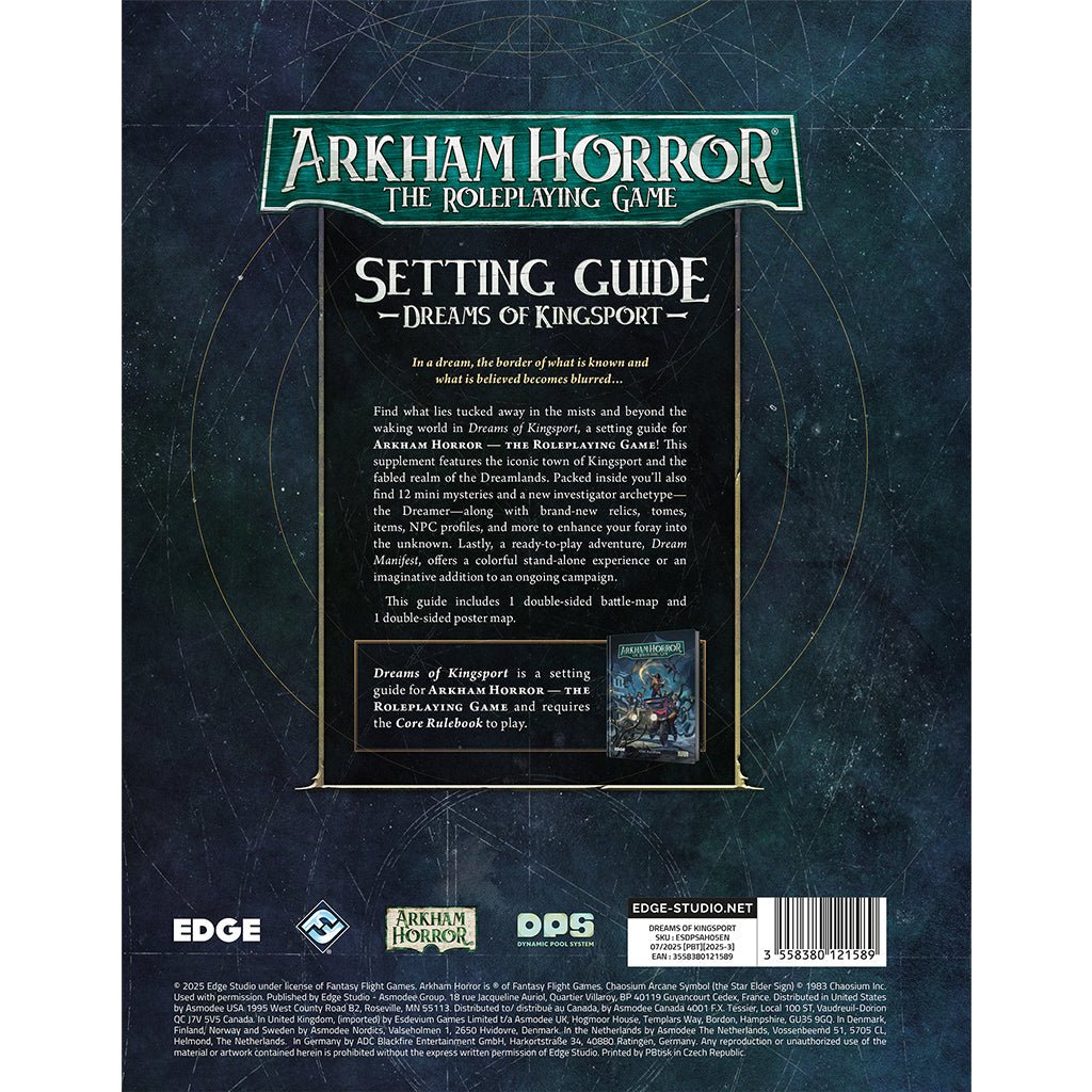 Arkham Horror RPG - Dreams of Kingsport (Preorder) Tabletop Role Playing Games The Compleat Strategist