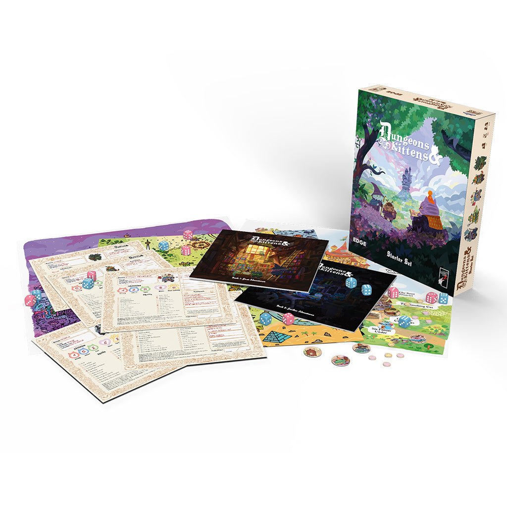 Dungeons and Kittens RPG Starter Set (Preorder) Tabletop Role Playing Games The Compleat Strategist