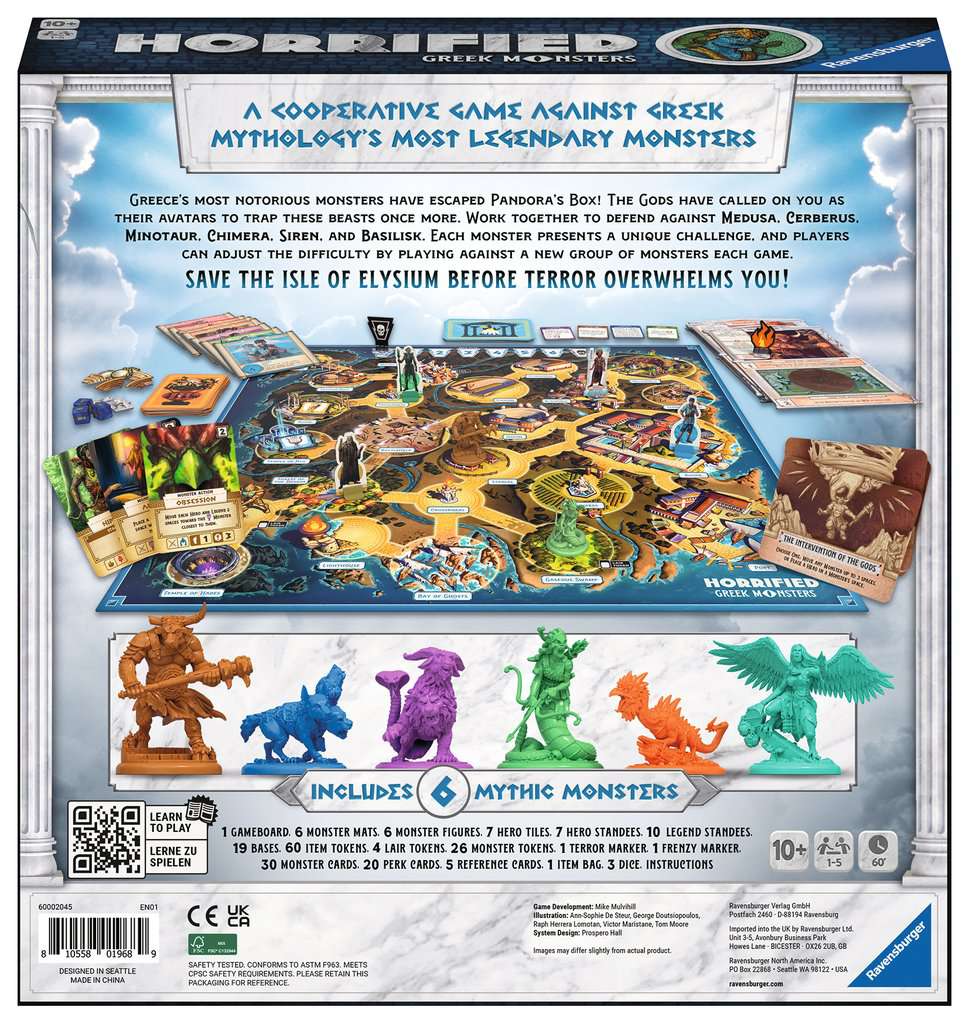 Horrified: Greek Monsters from RAVENSBURGER NORTH AMERICA, INC. at The Compleat Strategist