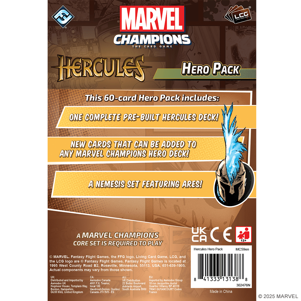 Marvel Champions: The Card Game - Hercules Hero Pack (Preorder) Collectible Card Game The Compleat Strategist