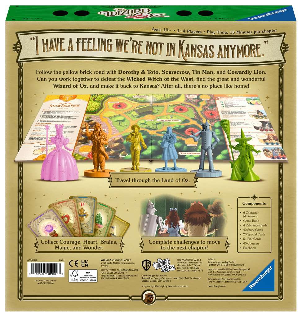 The Wizard of Oz: Adventure Book Game Board Games The Compleat Strategist