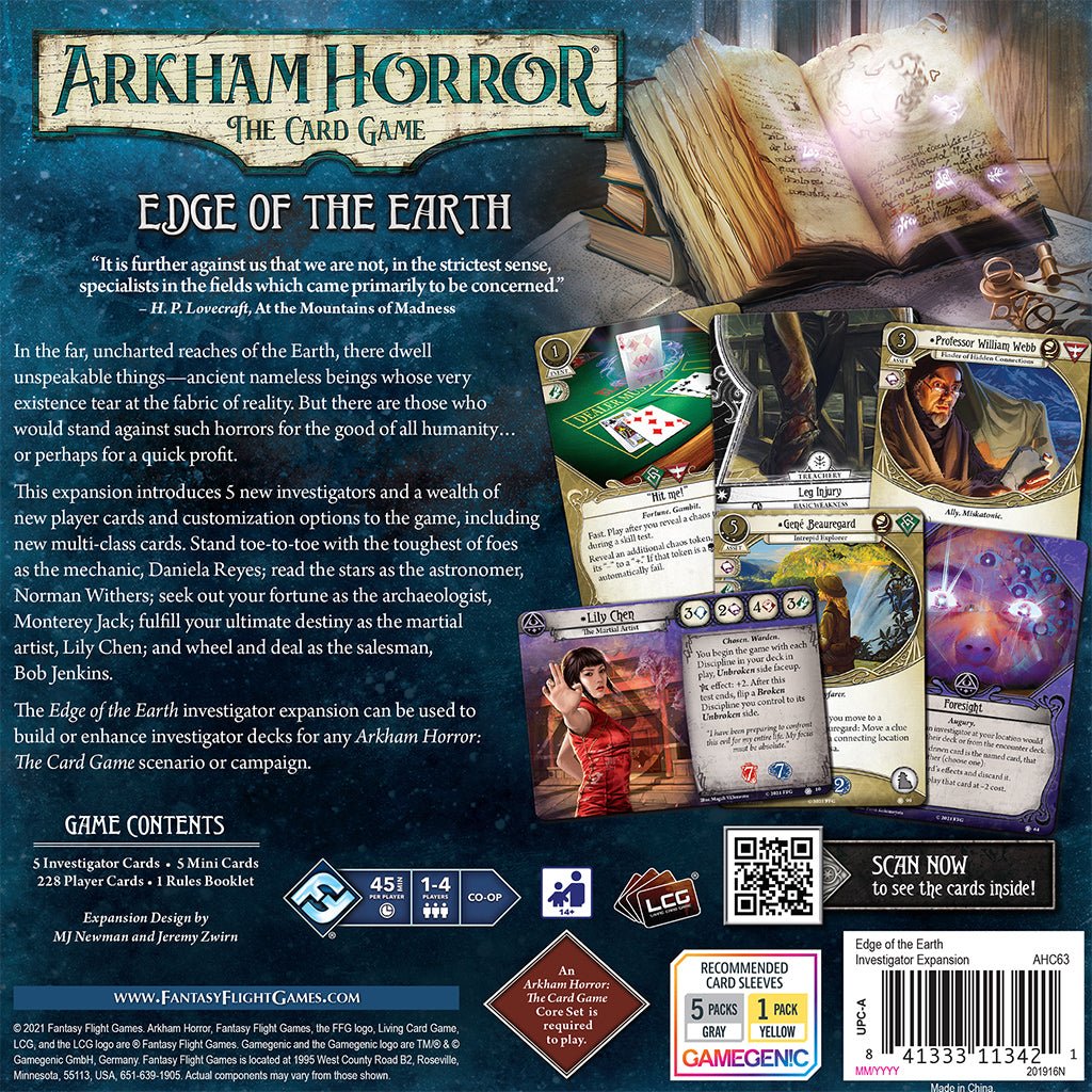 Arkham Horror TCG: At the Edge of the Earth Investigator Expansion - The Compleat Strategist