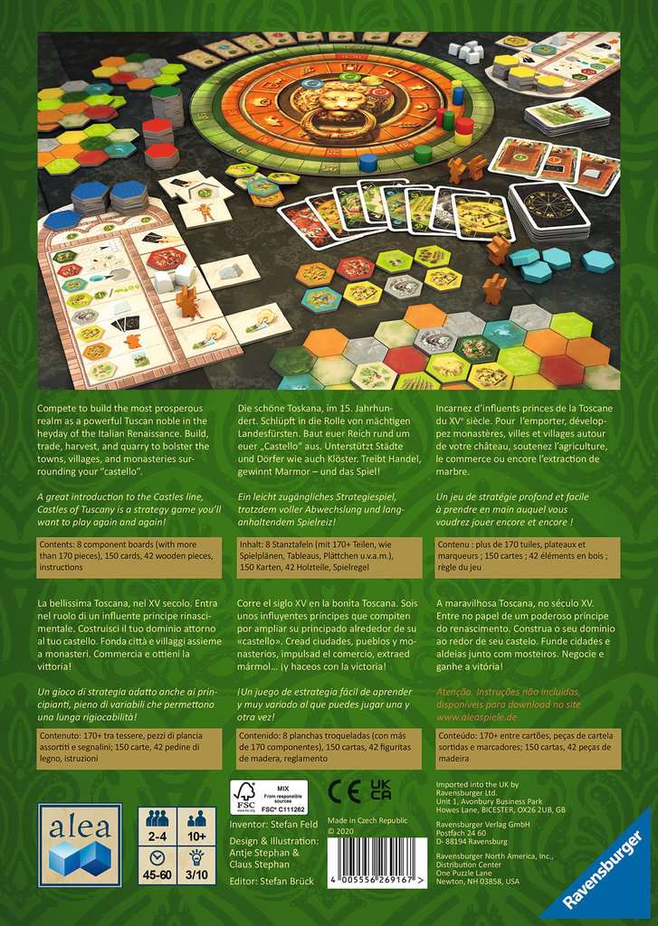 Castles of Tuscany Board Games The Compleat Strategist