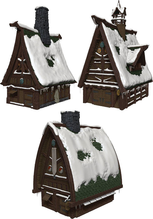 D&D: Rime of the Frostmaiden - Ten Towns Papercraft Set from NECA at The Compleat Strategist