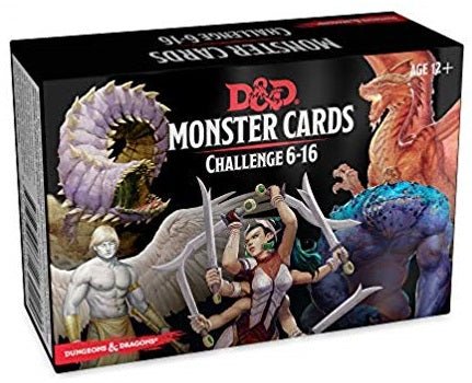 Dungeons and Dragons RPG: Monster Cards - Challenge 6-16 Deck (125 cards) from BATTLEFRONT MINIATURES INC at The Compleat Strategist