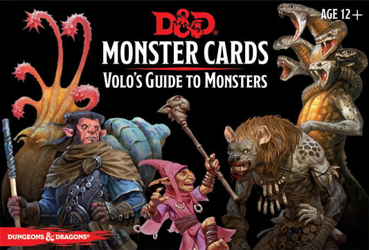 Dungeons and Dragons RPG: Monster Cards - Volo's Guide to Monsters (81 cards) from BATTLEFRONT MINIATURES INC at The Compleat Strategist