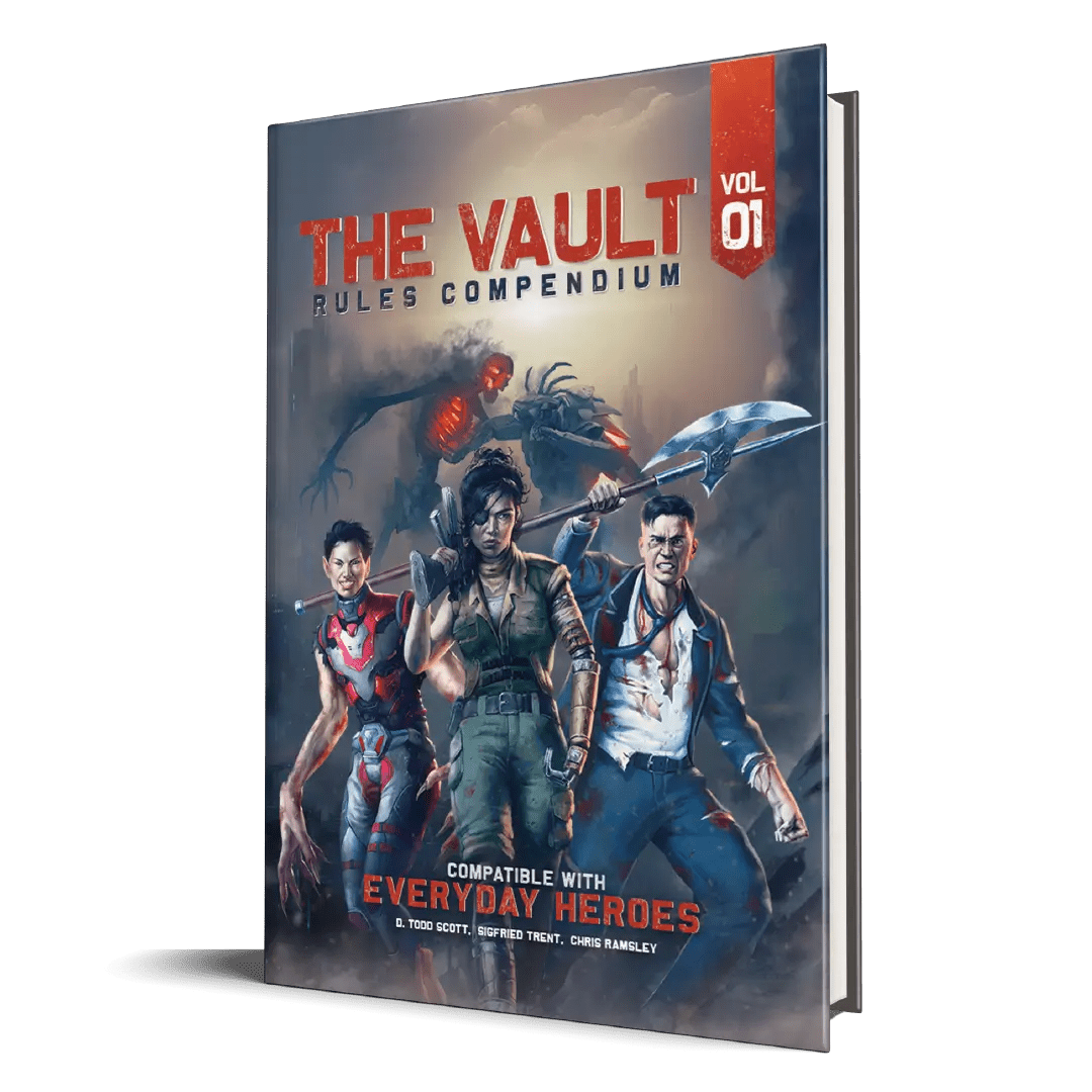 Everyday Heroes RPG: The Vault - Rules Compendium Vol. 1 from Evil Genius Games at The Compleat Strategist