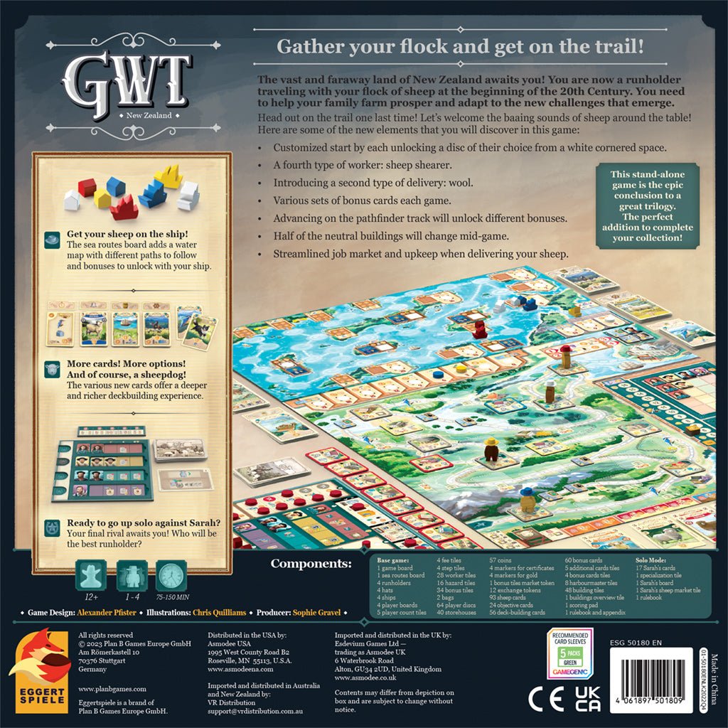 Great Western Trail: New Zealand (Preorder) - The Compleat Strategist