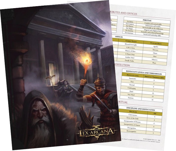 Lex Arcana RPG: Demiurge Screen from ARES GAMES at The Compleat Strategist