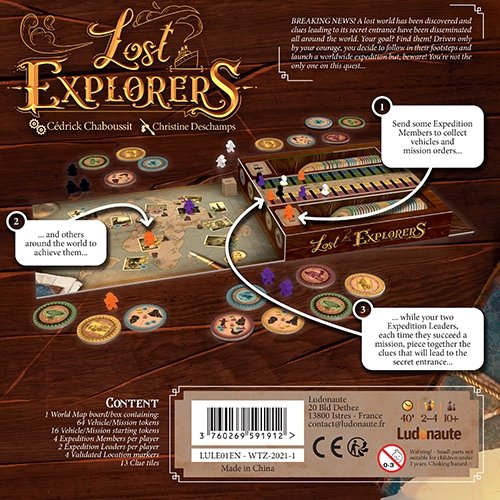 Lost Explorers Board Games The Compleat Strategist