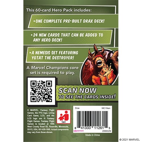 Marvel Champions: Drax Character Pack - The Compleat Strategist