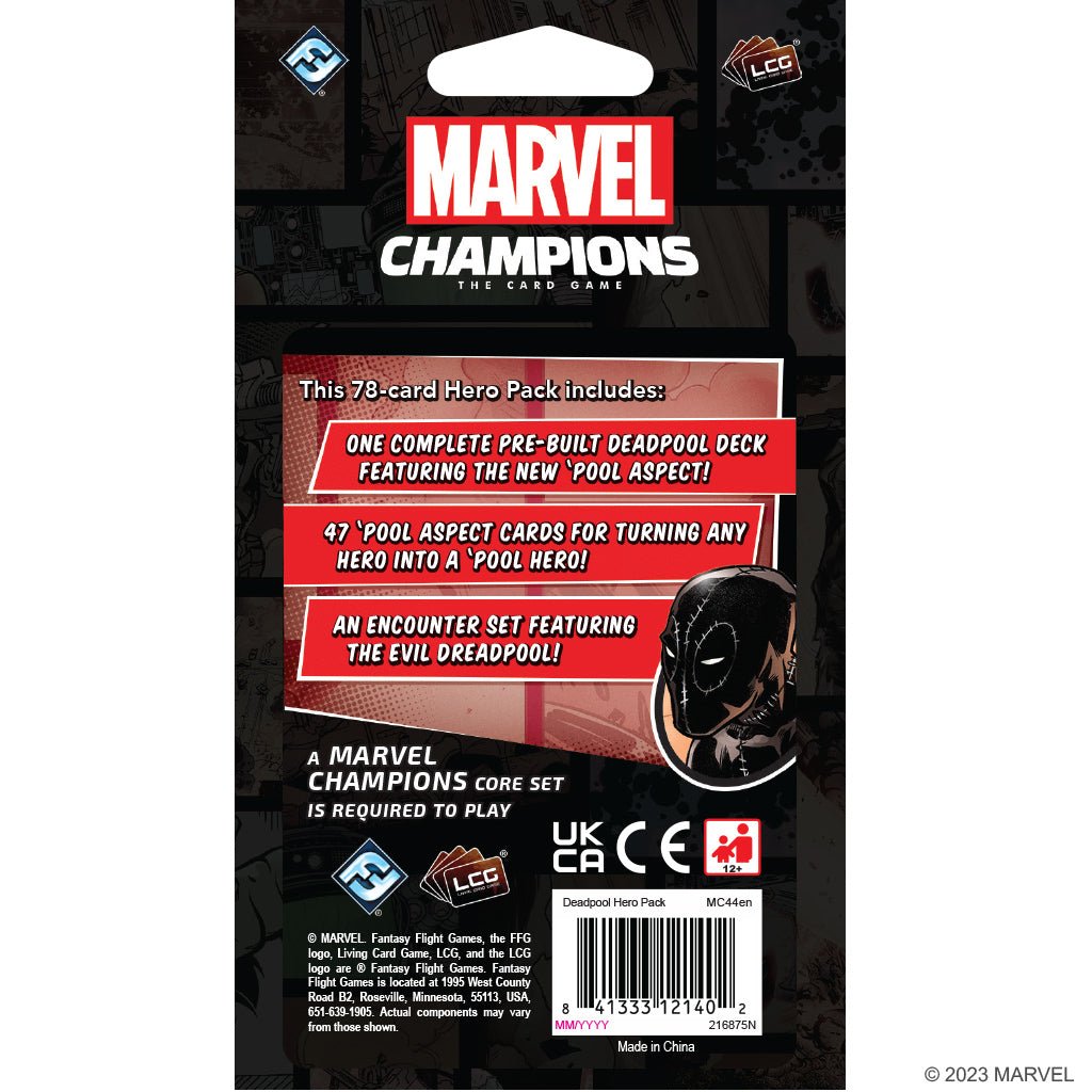 Marvel Champions: The Card Game - Deadpool Expanded Hero Pack (Preorder) from Fantasy Flight Games at The Compleat Strategist