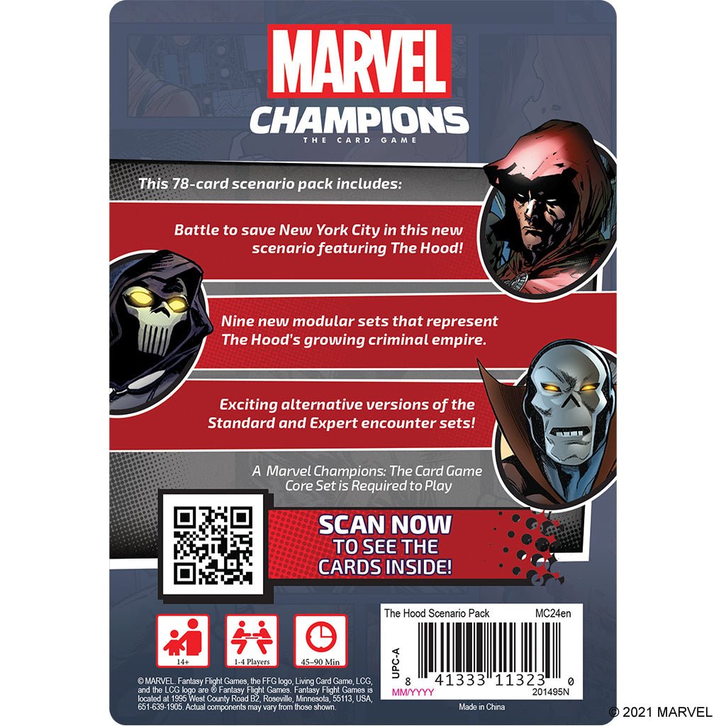 Marvel Champions: The Hood Scenario Pack from Fantasy Flight Games at The Compleat Strategist