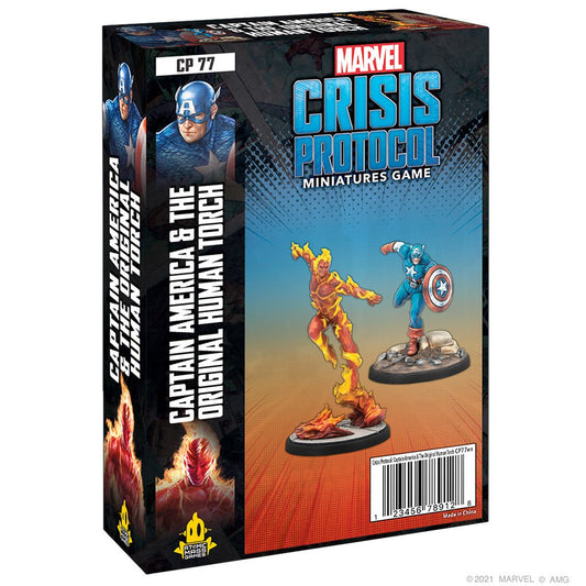 Marvel: Crisis Protocol - Captain America & The Original Human Torch from Atomic Mass Games at The Compleat Strategist