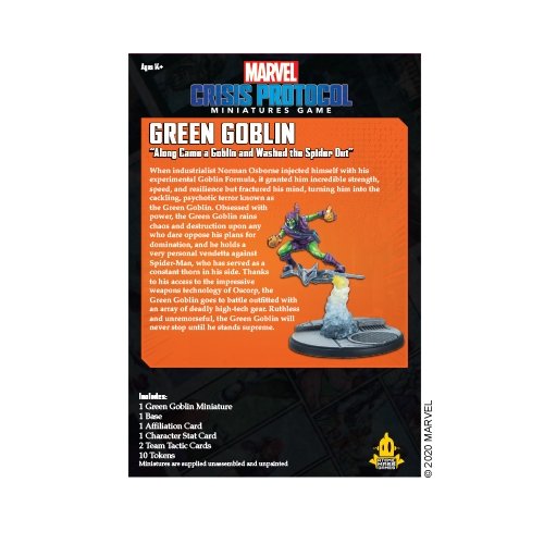 Marvel Crisis Protocol Green Goblin Character Pack from Atomic Mass Games at The Compleat Strategist