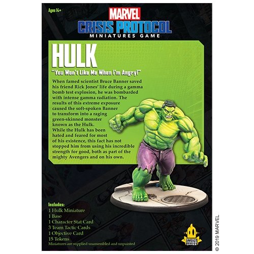Marvel Crisis Protocol Hulk Character Pack - The Compleat Strategist