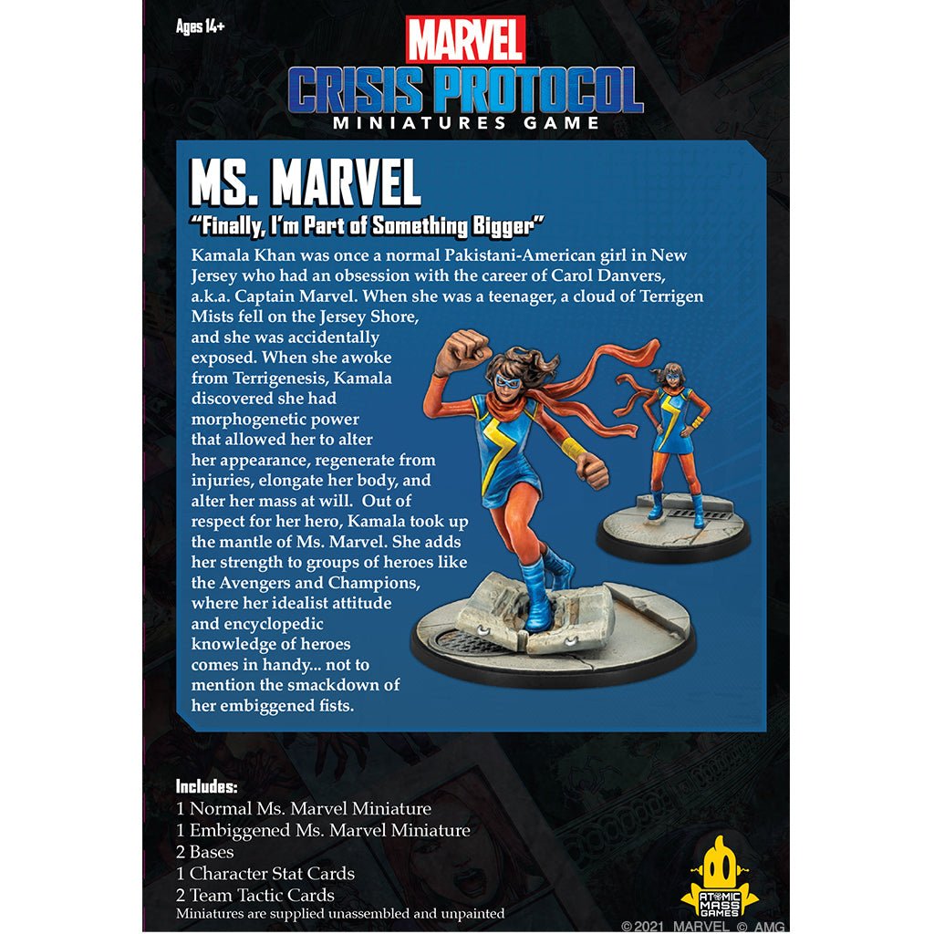Marvel Crisis Protocol Ms. Marvel Character Pack - The Compleat Strategist