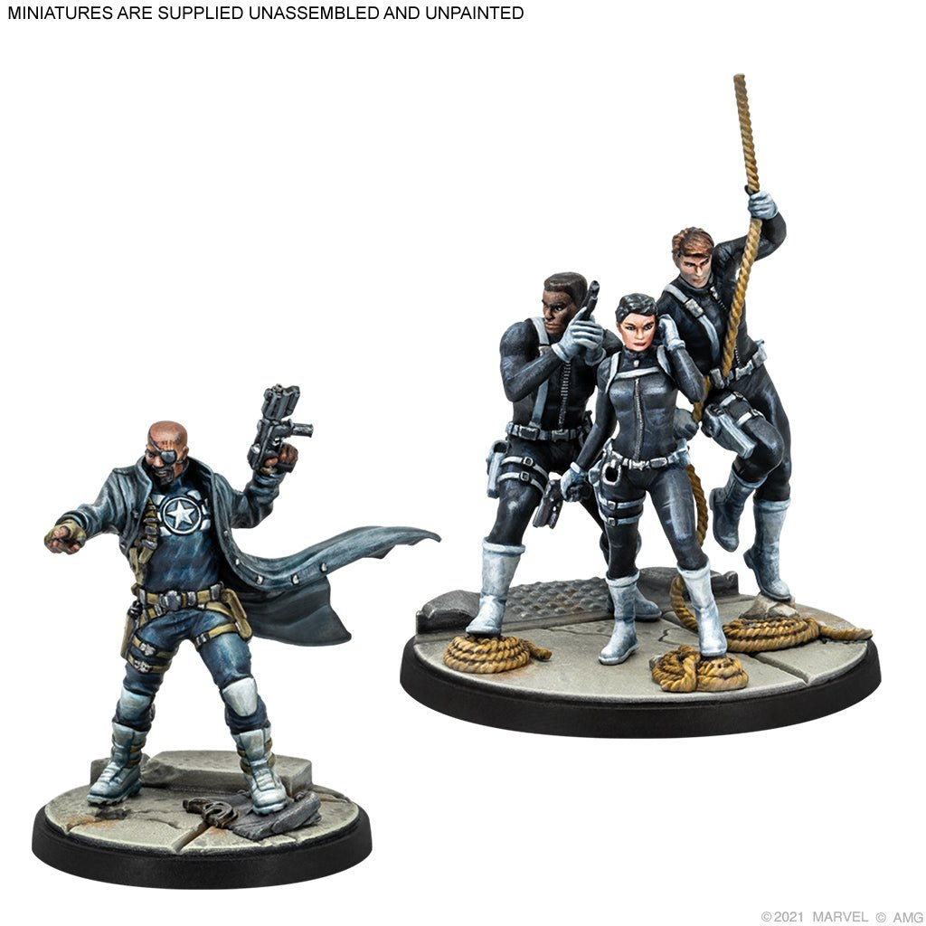 Marvel: Crisis Protocol - Nick Fury & S.H.I.E.L.D. Agents Collectible Miniatures Game The Compleat Strategist