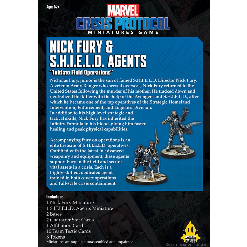 Marvel: Crisis Protocol - Nick Fury & S.H.I.E.L.D. Agents Collectible Miniatures Game The Compleat Strategist