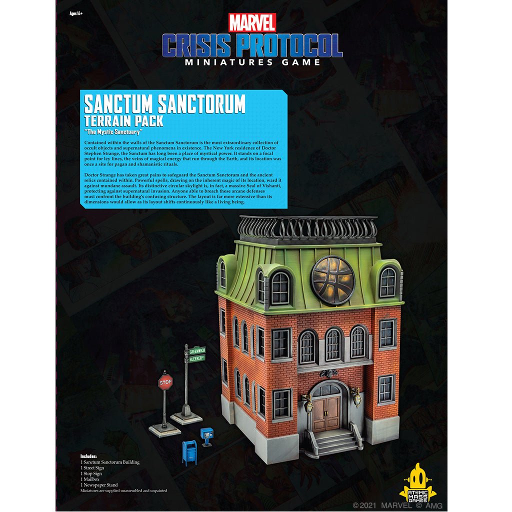 Marvel: Crisis Protocol Sanctum Sanctorum Terrain Expansion from Atomic Mass Games at The Compleat Strategist