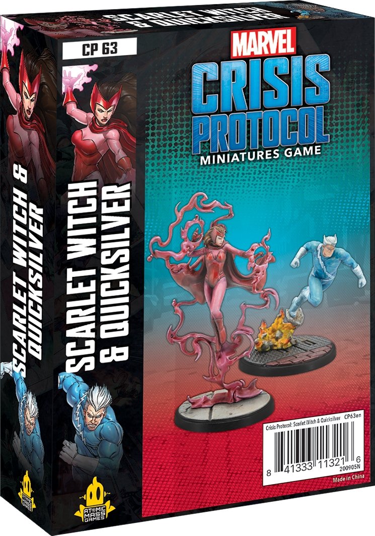 Marvel Crisis Protocol Scarlet Witch and Quicksilver Character Pack from Atomic Mass Games at The Compleat Strategist